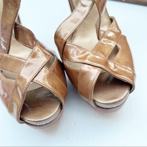 Stuart Weitzman- NEW Platform Leather Heels Size 7 - Picture 5 of 8